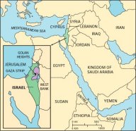 Israel and Palestine Click to view high resolution version
