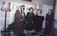 King Fahd with Margaret Thatcher during his visit to the United Kingdom in 1986 Click to view high resolution version