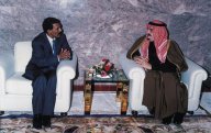 King Fahd with President Ali Abdullah Saleh of Yemen in 1990 Click to view high resolution version