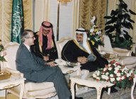 King Fahd with British Prime Minister John Major in 1996 Click to view high resolution version