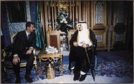 King Fahd with Syrian President Bashar Hafez Al-Assad in 2000.  Click to view high resolution version
